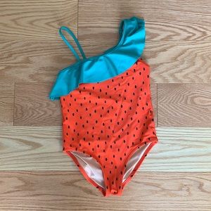 J. Crew Crewcuts watermelon bathing suit.